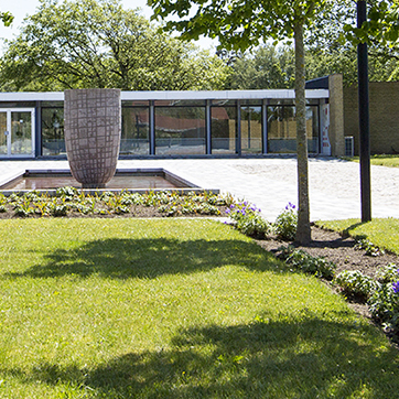 Forsvarsministeriets Ejendomsstyrelses hovedindgang i Hjørring