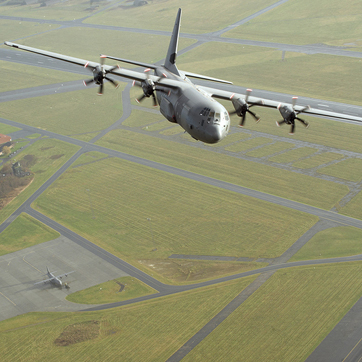 c130 over Aalborg