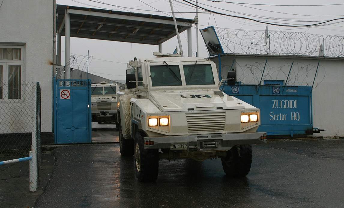 Foto fra besøg hos FN-missionen i Georgien (UNOMIG) i efteråret 2003.