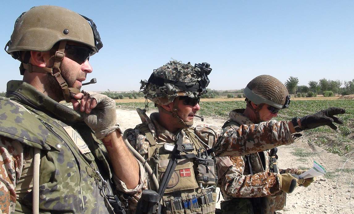 CIMIC-arbejde i Shia Agha i nærheden af Gereshk i maj 2011.