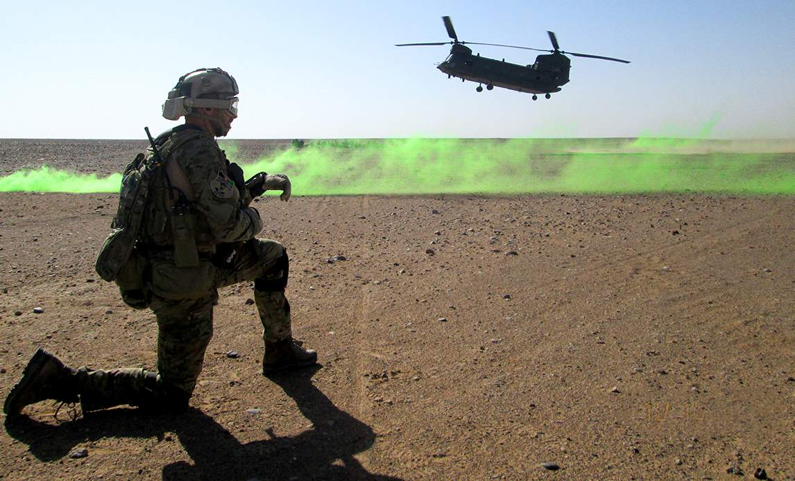 Foto fra Task Force 7s uddannelse af Provincial Response Company.