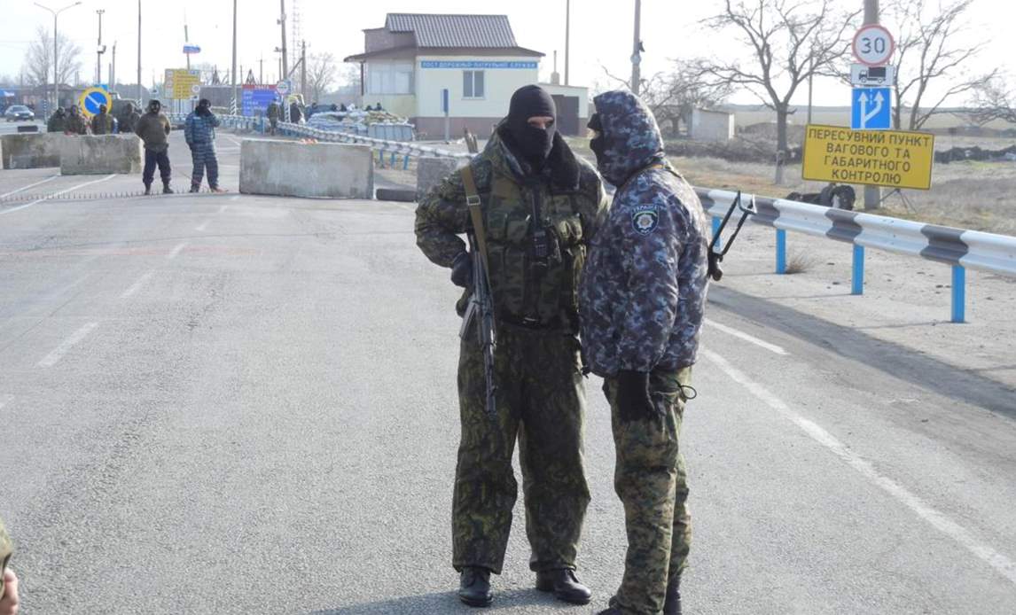 Billeder fra OSCE-missionen i marts 2014.