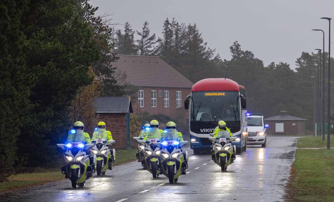 VIP's ankommer Nymindegablejren