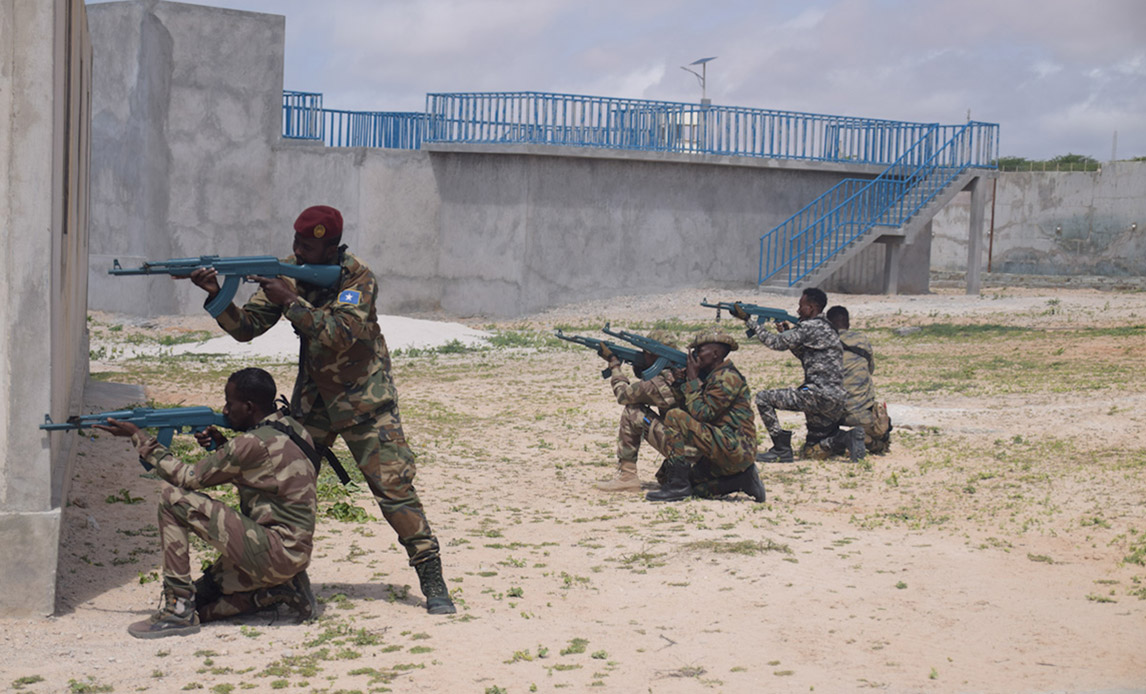 Træning af lokale sikkerhedsstyrker i Somalia