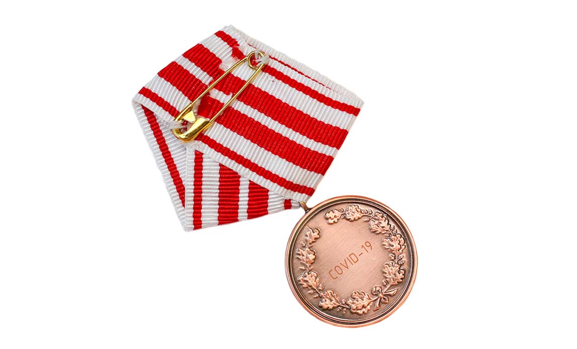 Forsvarsministeriets medalje covid-19 version.