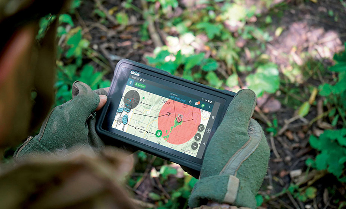 Et system til digitalt at binde enheders kommunikation sammen hedder SitaWare. Den amerikanske hær har efter tre års research og test købt systemet, der også bruges af det danske forsvar. Foto: Systematic.