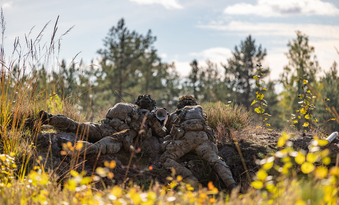 Danske soldater på øvelse i Letland i september 2024