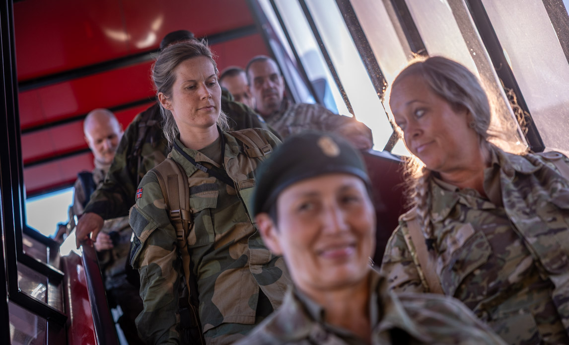 Norske soldater ankommer til Nuuk