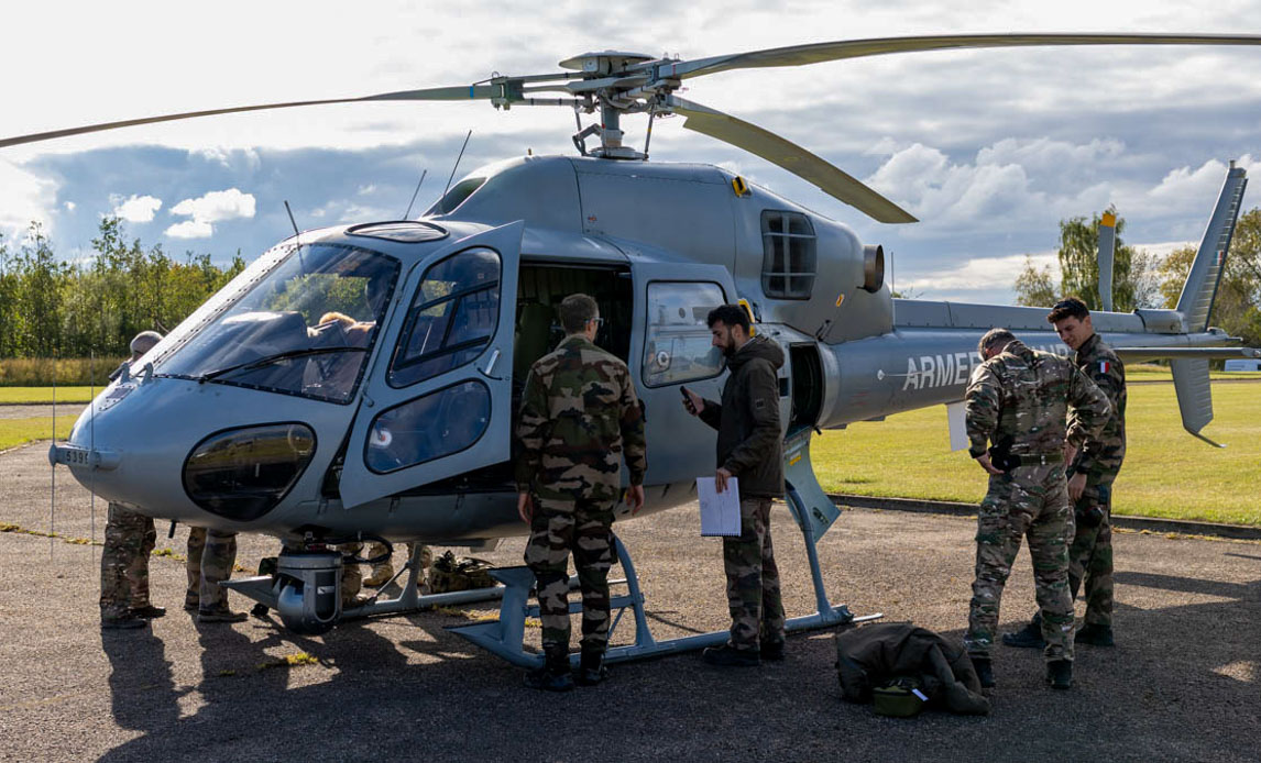 Helikopter fra fransk helikopter