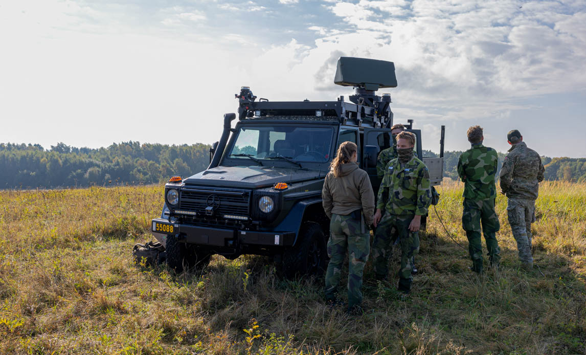 Soldater fra den svensk enhed