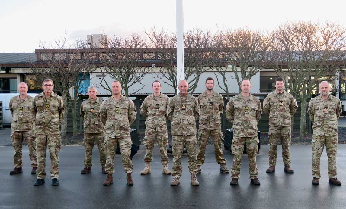 Den danske stab i Gniben