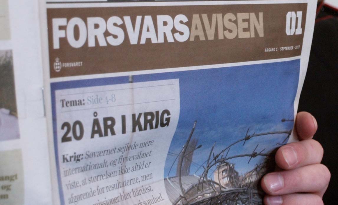 Første udgave af Forsvarsavisen.