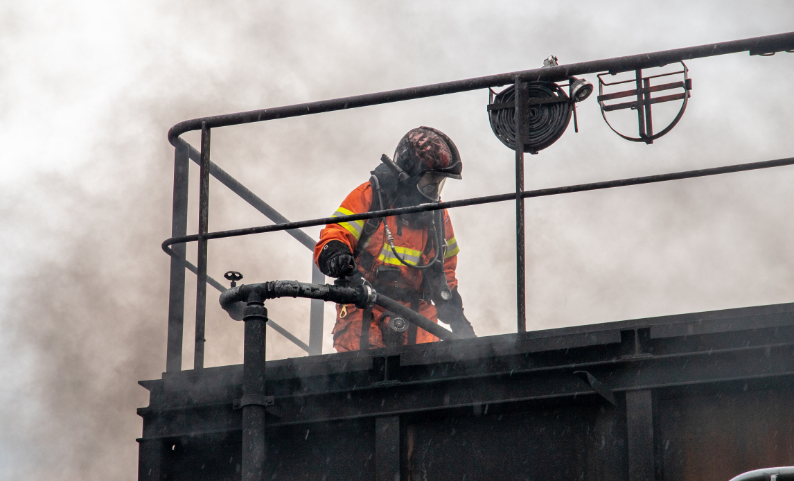 Havariskolen i Hvims uddanner også røgdykkere