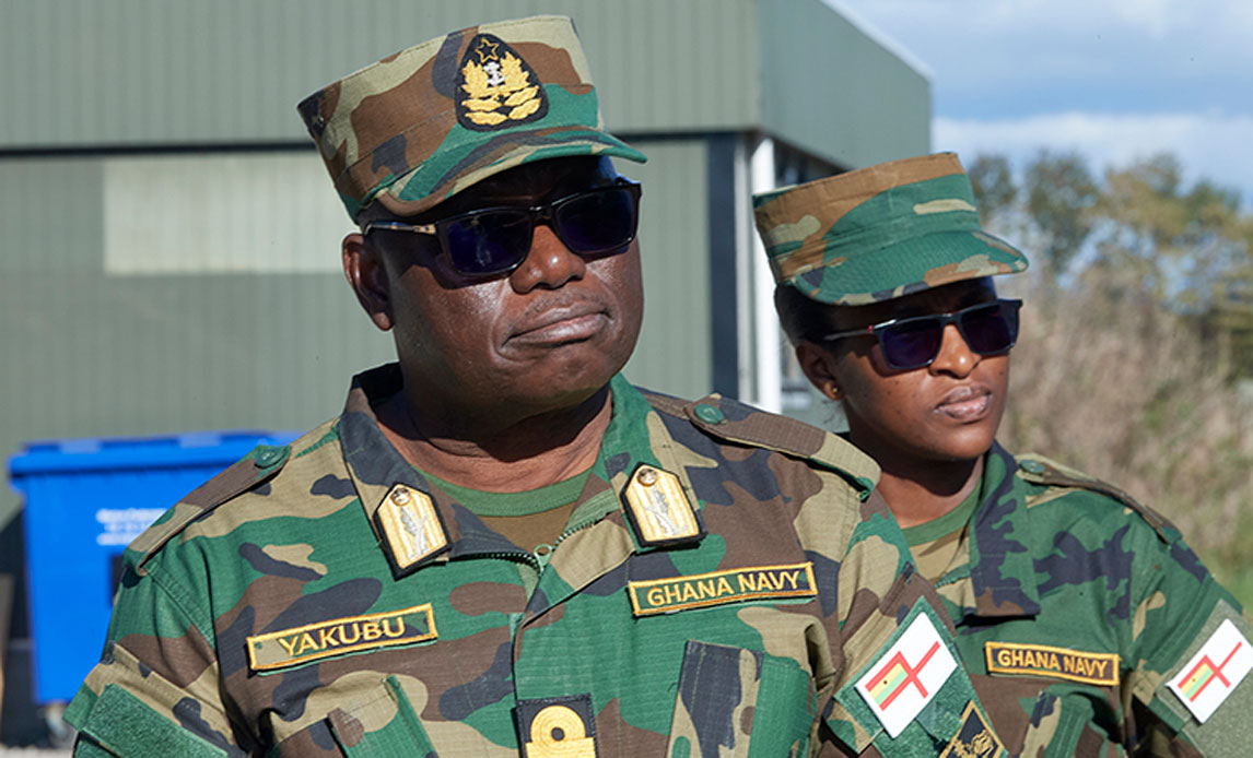 Chefen for Ghanas søværn, kontreadmiral Issah Adam Yakubu