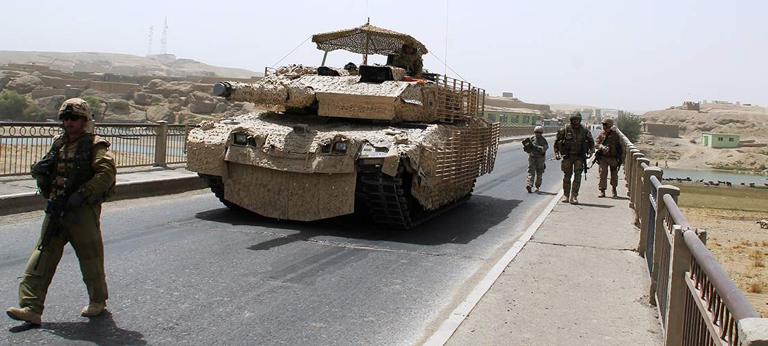 Det danske kampvognsdetachement - A-troop - ved ISAF hold 12. Ronny Benjamin Vossen Rasmussen/Forsvaret.