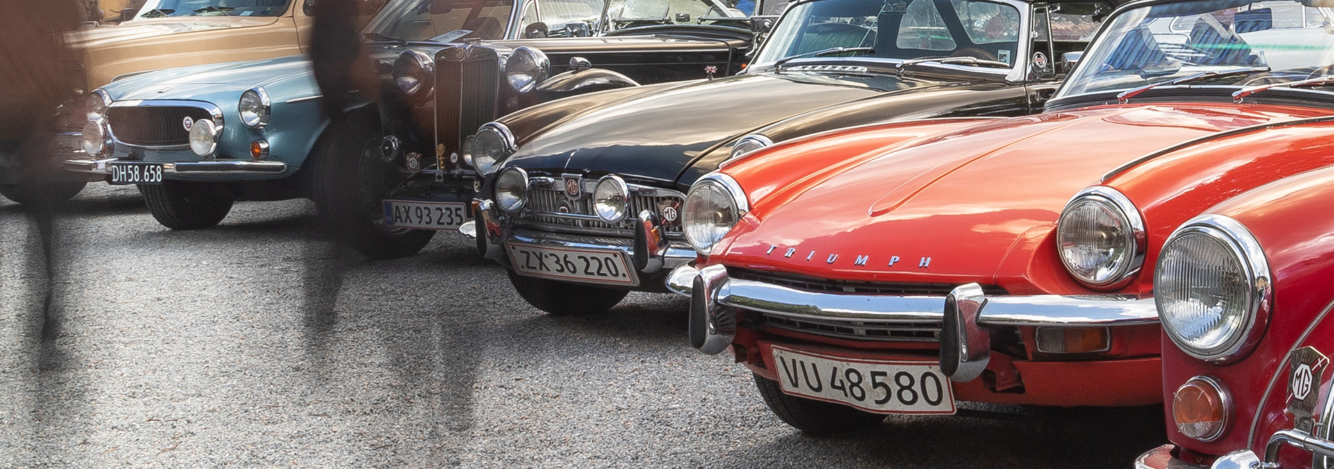 Veteranbiler i Kastellet i forbindelse med forårsmønstring