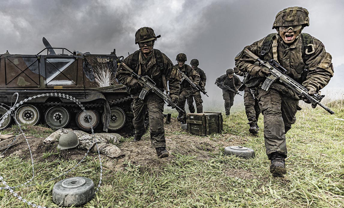 Soldater på kamp- og overlevelsesbanen i Haderslev