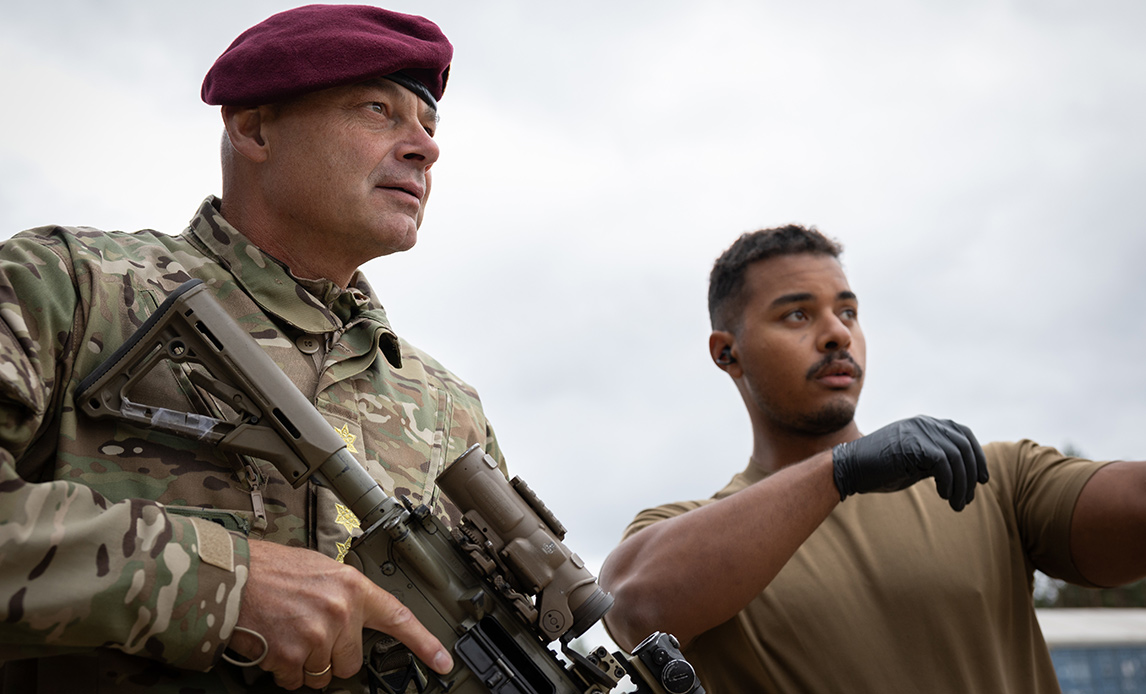 Forsvarschefen på besøg i Letland