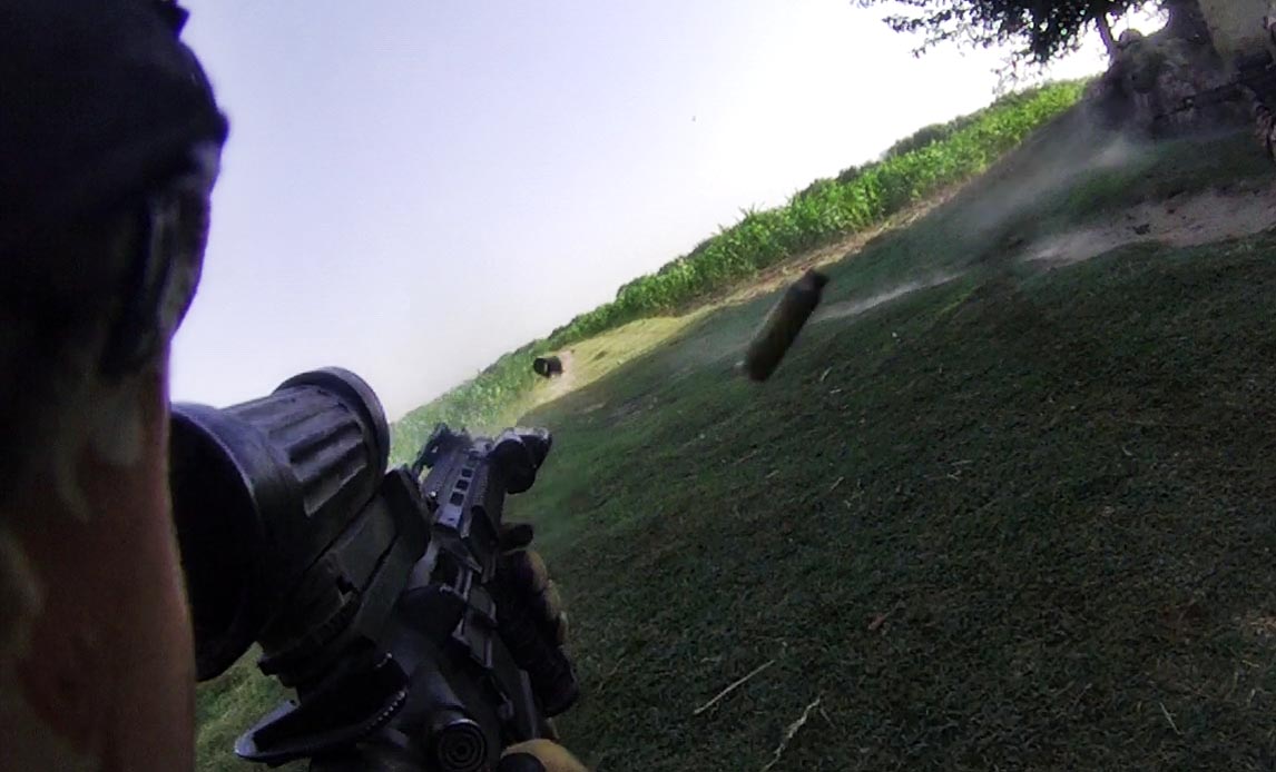 Danske soldater i ildkamp ved Zumbelay i sommeren 2012.