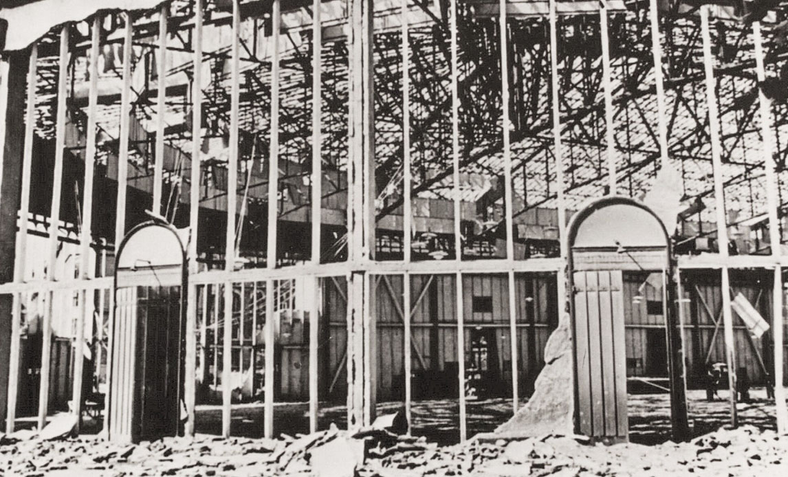 Forum efter Holger Danske gruppens sabotage 24. august 1943.