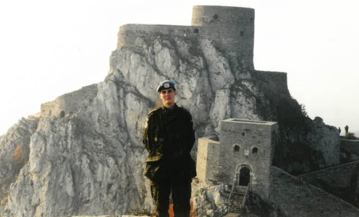 Konstabel Lise under sin udsendelse til Bosnien.