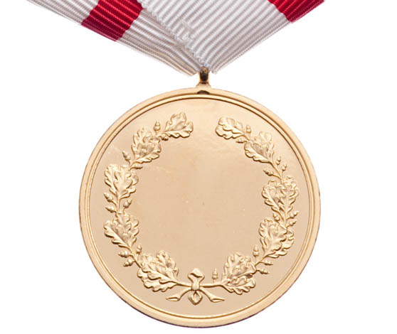 Forsvarets medalje for tapperhed. Bagside.