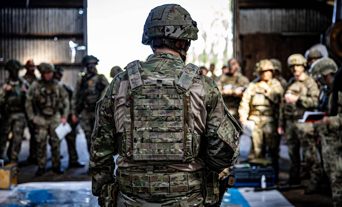 1 brigade på øvelse