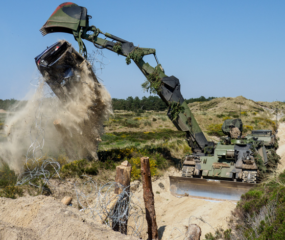 Panseringeniørerne på øvelse.