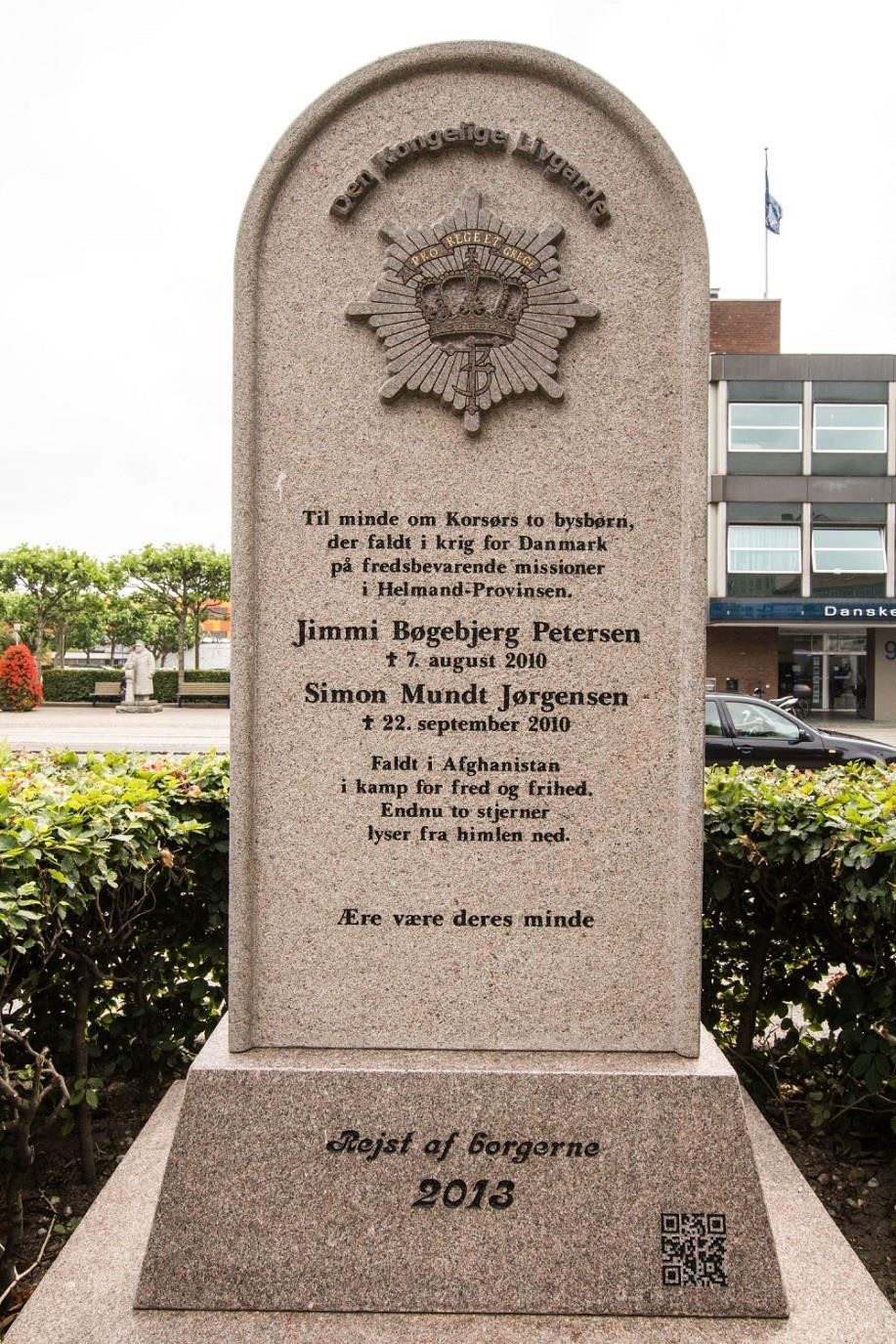 Mindesten i Korsør for Jimmi Bøgebjerg Petersen og Simon MundtJørgensen