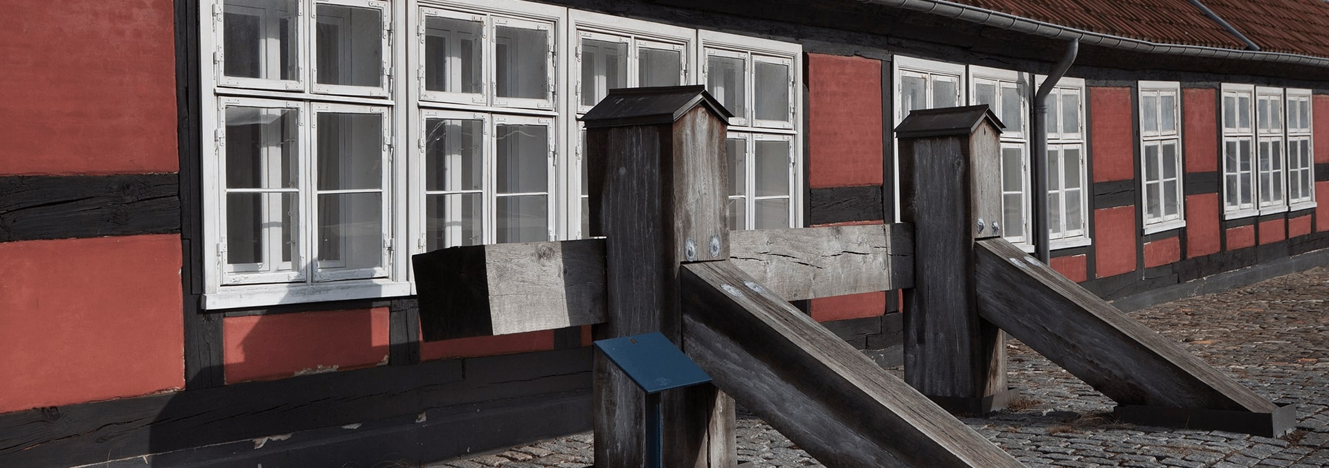 Rød bindingsværkshus