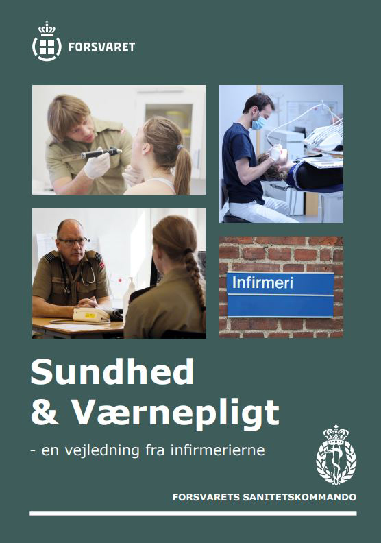 Forside af folderen Sundhed og Værnepligt, 2025