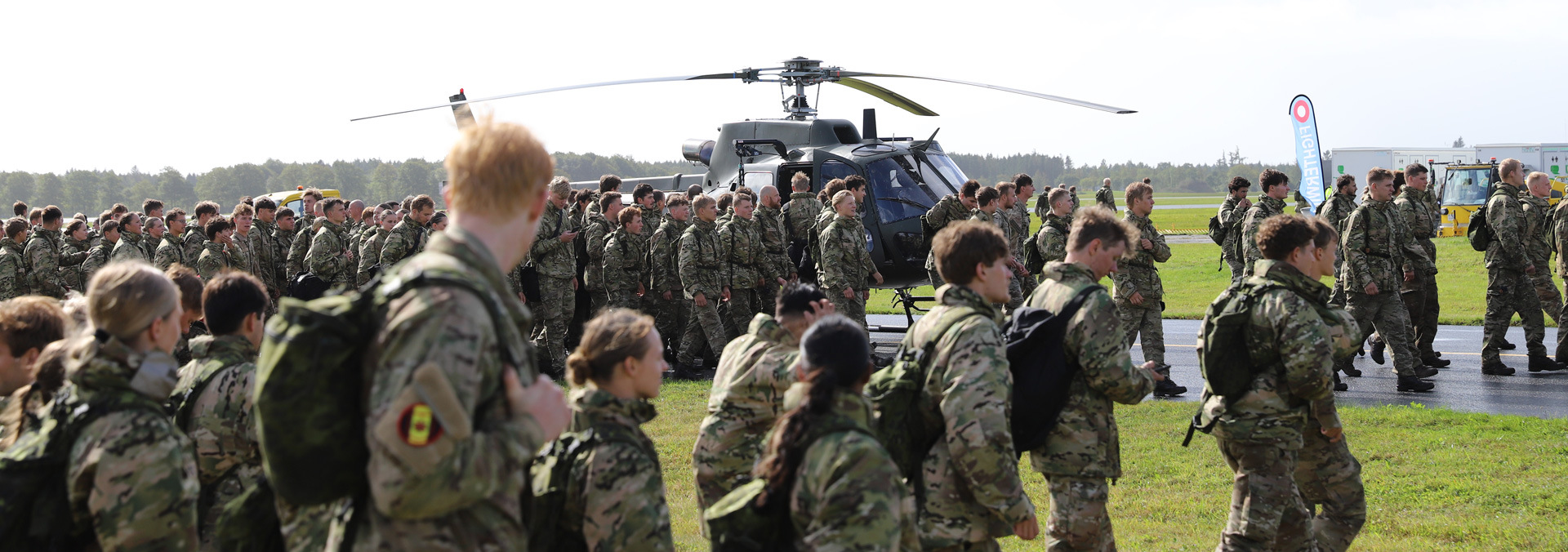 Værnepligtige til karrieredag på Flyvestation Skrydstrup